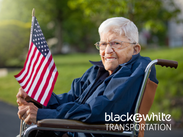 An Old Man Waiting for his Transportation for Veterans to Medical Appointments