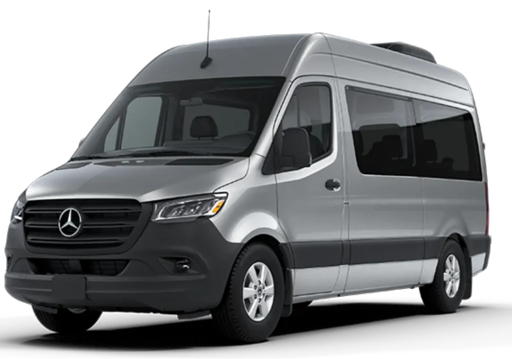 Silver NEMT Van for Medical Appointments