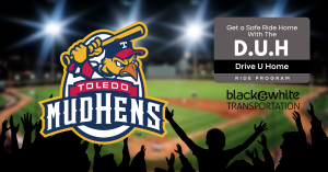 Toledo Ohio Mud Hens Baseball Game Transportation Taxi near me ride service app local